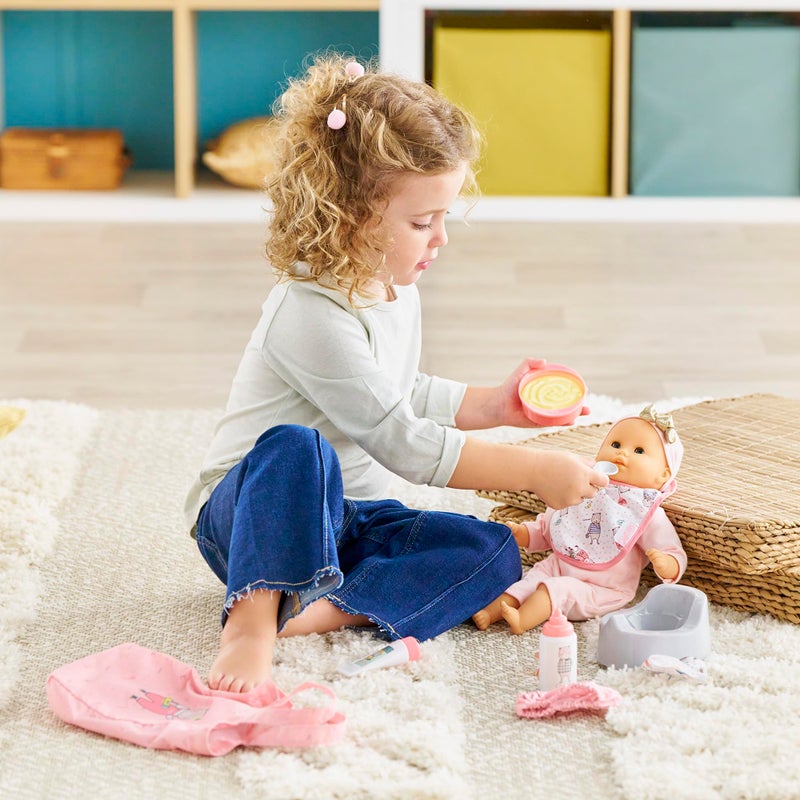 Corolle - Large Accessories Set for Mon Premier Poupon 12" Baby Dolls, 11-Piece Set Includes Bottle, Bib, Diaper, Potty, Pacifier, Tote Bag and More - Image 2